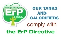 All our tanks and calorifiers comply with the ErP Directive! Click for more information